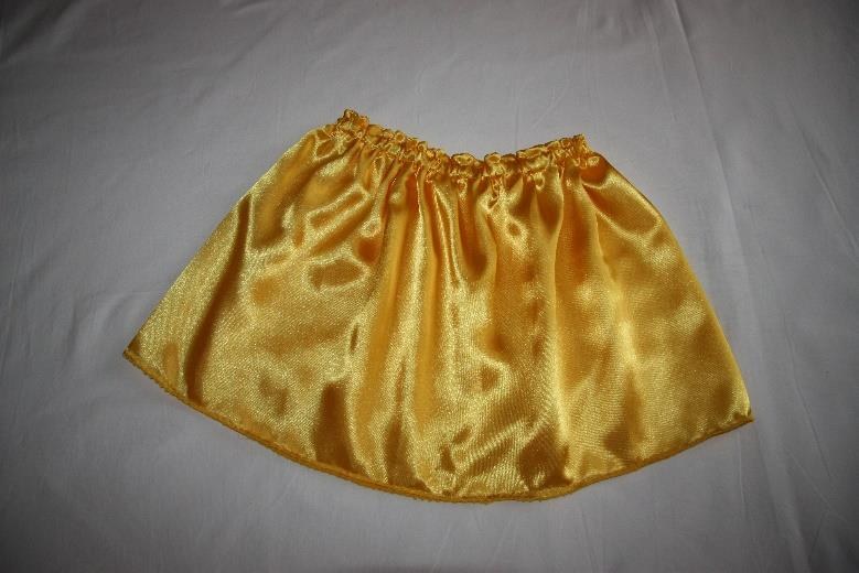 Jupes jaunes en satin