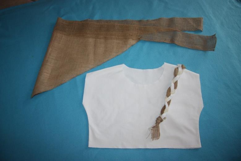Ensembles coton blanc et jute brune