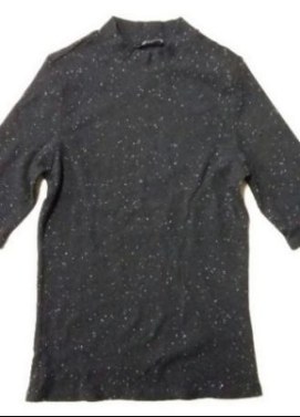 T-shirts noirs chinés